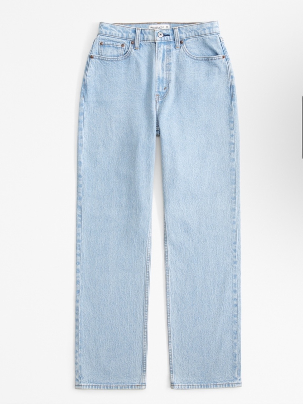 Abercrombie & Fitch The Vintage Straight
High Rise Jean - Curve Love- Light Wash